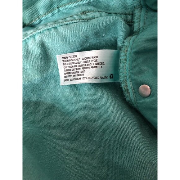 Women's Wild Fable Turquoise Distressed Jean Cheeky Shorts Size 14 NWT. C15 - Picture 6 of 6